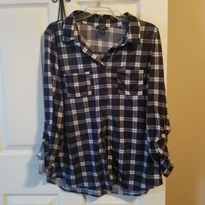 New Blue and white flannel